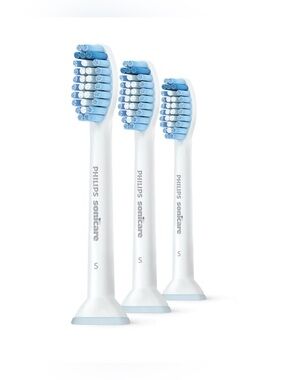 Philips Sonicare Toothbrush Heads for Sensitive Teeth, 3 Brush Heads, HX6053/64